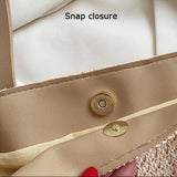 Straw Woven Large Tote Bag Beach Shoulder Bag