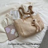 Straw Woven Large Tote Bag Beach Shoulder Bag