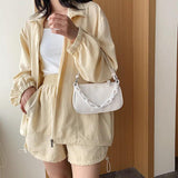 Female Acrylic Chain Shoulder Bag Underarm Handbag