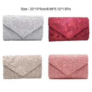 Lace Envelope Clutch Wedding Handbag Shoulder Purse