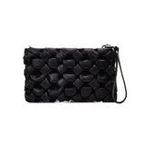 Women Crossbody Bag Temperament Handbag Textured Shoulder Bag INS Woven Chain