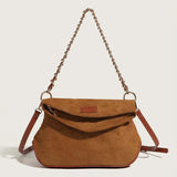 Brown Women's High-Quality Matte Tote Bag with Large Capacity