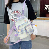 Small Nylon Backpacks Women School Bags For Teenage Girls Waterproof