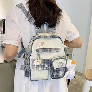 Small Nylon Backpacks Women School Bags For Teenage Girls Waterproof