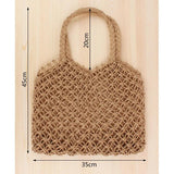 Mori Style Straw Woven Tote Bag