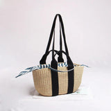 Straw Woven Bag Hand-woven Handbag Female Shoulder Portable Beach Bag