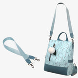 Floral Backpack Women Large Capacity School Bag Waterproof Rucksack