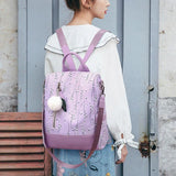 Floral Backpack Women Large Capacity School Bag Waterproof Rucksack