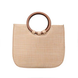 Women's Straw Tote Bag Handbag Beach Summer Shoulder Bag
