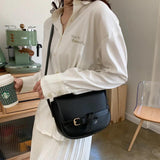 Summer Ladies Handbag Saddle Bag Shoulder Bag PU Leather Women Messenger Crossbo
