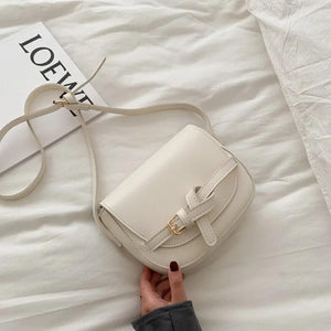 Summer Ladies Handbag Saddle Bag Shoulder Bag PU Leather Women Messenger Crossbo