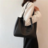 Women's Leather Shoulder Bag, Autumn Winter Tote