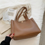 Women's Leather Shoulder Bag, Autumn Winter Tote