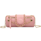 Barrel Shaped Summer Handbag PU Leather Women's Messenger Bag