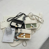 PU Women's Shoulder Bag Lock Crossbody Handbag