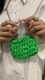 Weave Beading Chain Crossbody Bag Winter