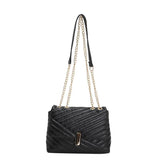 Stripe Printed Women's Chain Crossbody Bag