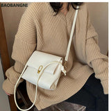 Female Bag Style Ins PU Texture Dinner One-Shoulder Messenger Bag