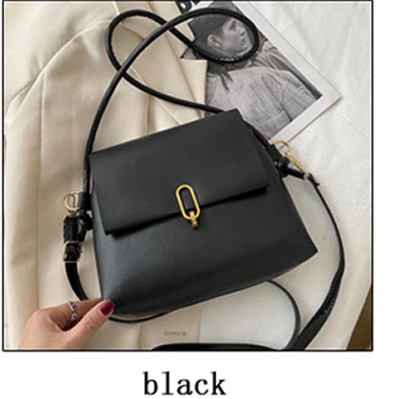 Female Bag Style Ins PU Texture Dinner One-Shoulder Messenger Bag