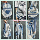 Retro Love Rhinestone Women's Backpack