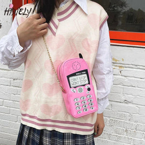 Personality Mobile Phone Shape Crossbody Bag Clutch Bag