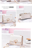Sequin Pu Leather Female Bag Metal Love Shape Lock Girls Chain Messenger