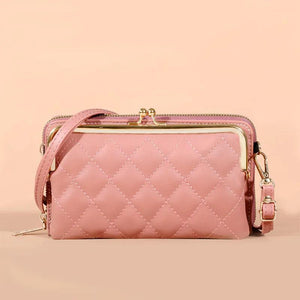 Multifunction Lingge Horizontal Shoulder Bag Women's Crossbody Clutch