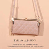 Multifunction Lingge Horizontal Shoulder Bag Women's Crossbody Clutch