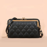 Multifunction Lingge Horizontal Shoulder Bag Women's Crossbody Clutch