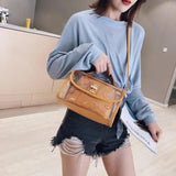 Transparent Pvc Messenger Bag Heart Print Jelly Lock Bag