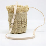 Tassel Paper Straw Bag Shoulder Crossbody Handbag