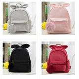 Girls Mini Plush Bowknot Schoolbag