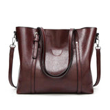 Women's Oil Leather Crossbody Bag Handbag Shoulder Messenger Tote Satchel Purse