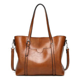 Women's Oil Leather Crossbody Bag Handbag Shoulder Messenger Tote Satchel Purse