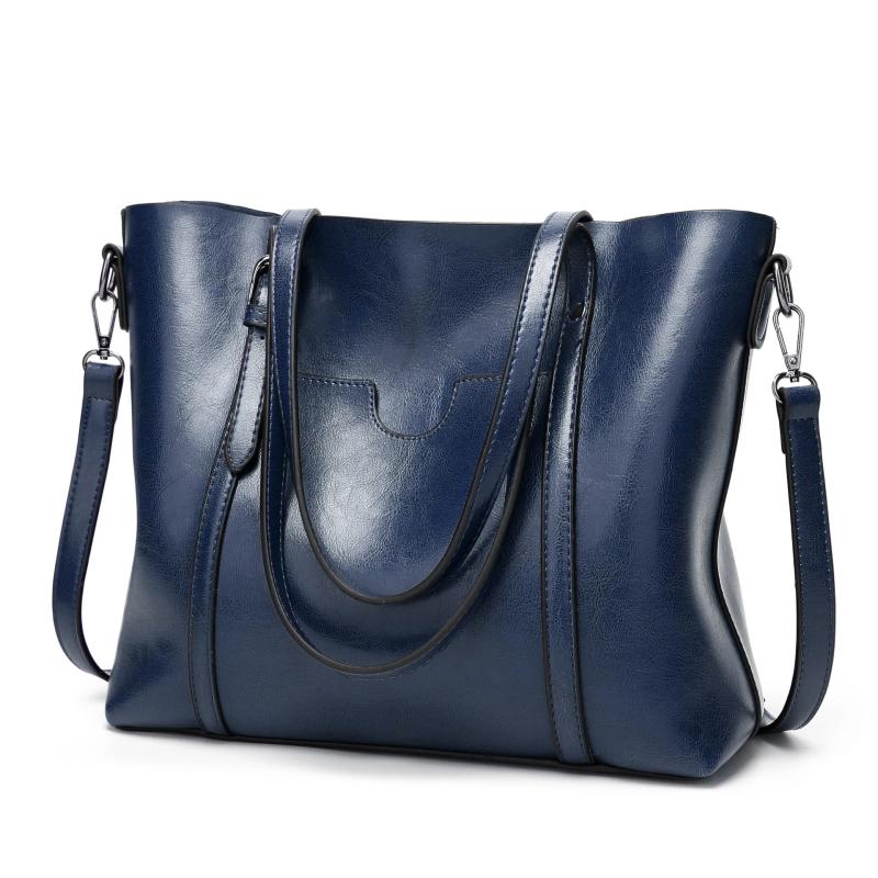 Women's Oil Leather Crossbody Bag Handbag Shoulder Messenger Tote Satchel Purse