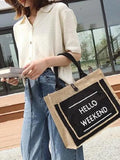 Beach Casual Girls Travel Handbags Large Capacity Tassel Shoulder Bag Women's Pu