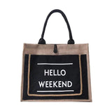 Beach Casual Girls Travel Handbags Large Capacity Tassel Shoulder Bag Women's Pu
