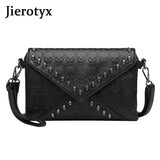 Women's Skull Prints Tote Handbag with Skull Rivets