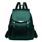 Women's Large PU Leather Backpack Travel Handbag Schoolbag