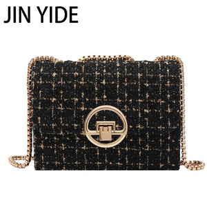 Winter Flap Armpit Bag Woolen Women's Handbag Chain Shoulder Messenger