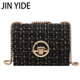 Winter Flap Armpit Bag Woolen Women's Handbag Chain Shoulder Messenger