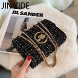 Winter Flap Armpit Bag Woolen Women's Handbag Chain Shoulder Messenger