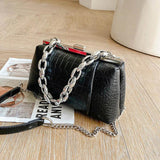Stone Pattern Chain Tote Bag Women's Handbag