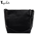 Large Capacity Ladies Shoulder Bag Casual PU Leather Messenger Handbag
