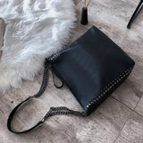 Large Capacity Ladies Shoulder Bag Casual PU Leather Messenger Handbag