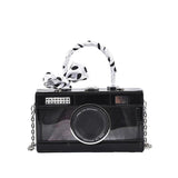 Women Camera Crossbody PU Leather Shoulder Bag Handbag