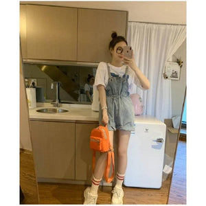 Canvas Mini Backpack For Girls Orange Purple Cloth Purse Phone Bag