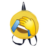 Funny Face Expression Anime Round Backpack