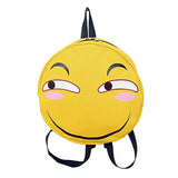 Funny Face Expression Anime Round Backpack