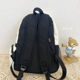 Waterproof Nylon Backpack Japanese Style Portable Large Capacity